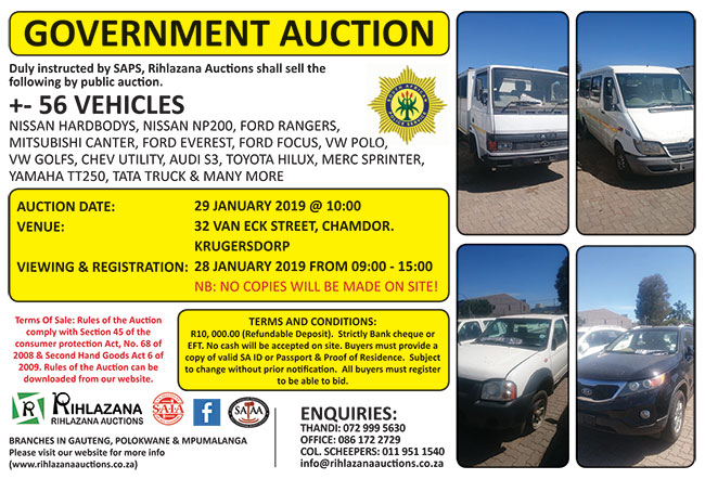 Government Car Auctions In Gauteng - blog.pricespin.net